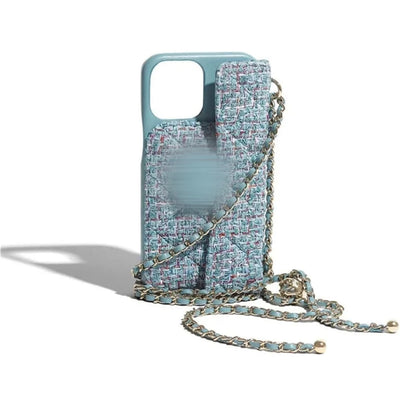 Coques CC Bleu paillette